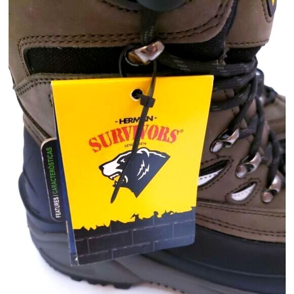 New Herman Survivors Brut 5 Grey Durable Men's Comfort Footwear Lace Up Size 8 - Picture 3 of 7